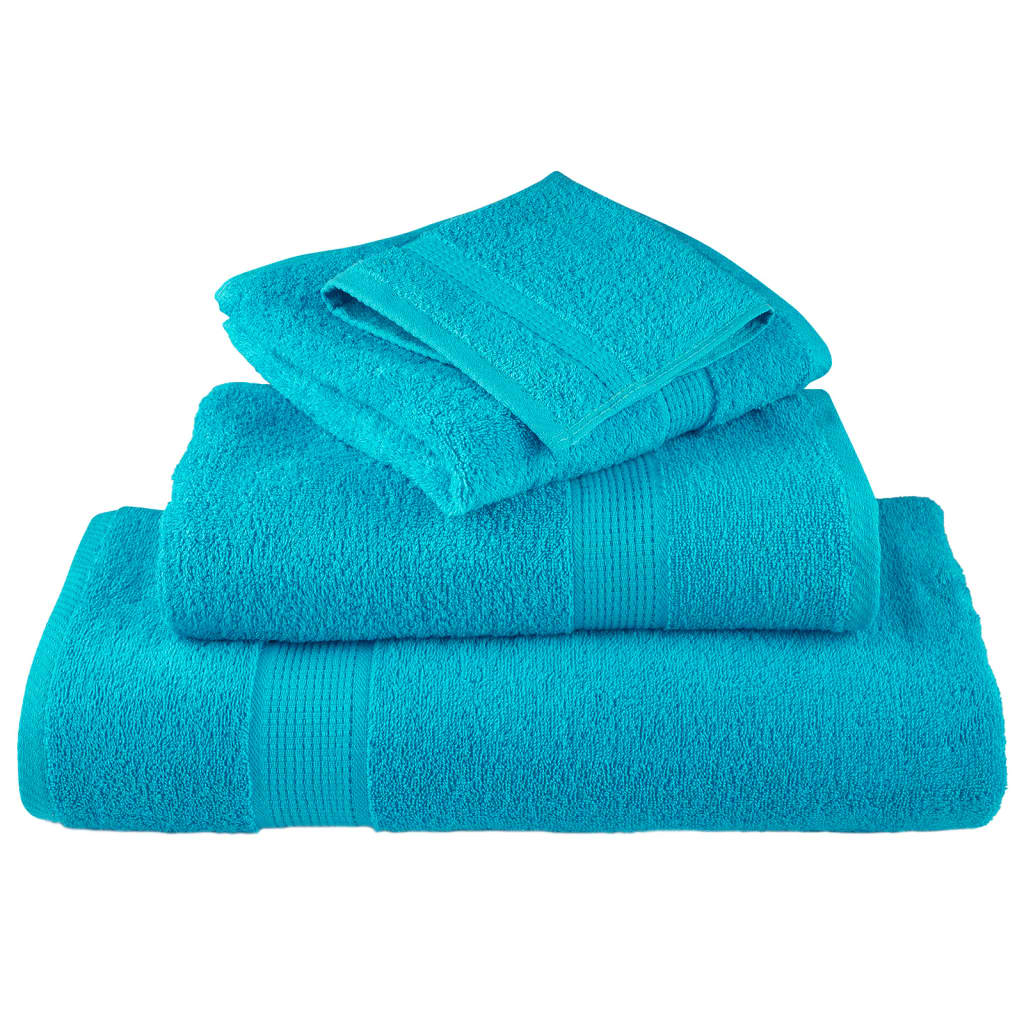 Handdoeken SOLUND 10 st 600 g/m² 100x200 cm turquoise is nu te koop bij PeponiXL, paradijselijk wonen!