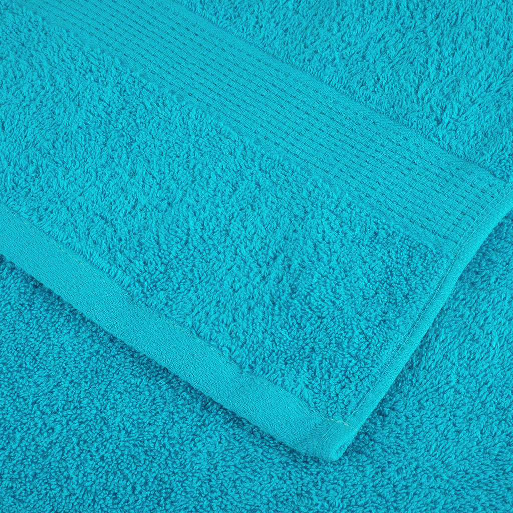 Handdoeken SOLUND 10 st 600 g/m² 100x200 cm turquoise is nu te koop bij PeponiXL, paradijselijk wonen!