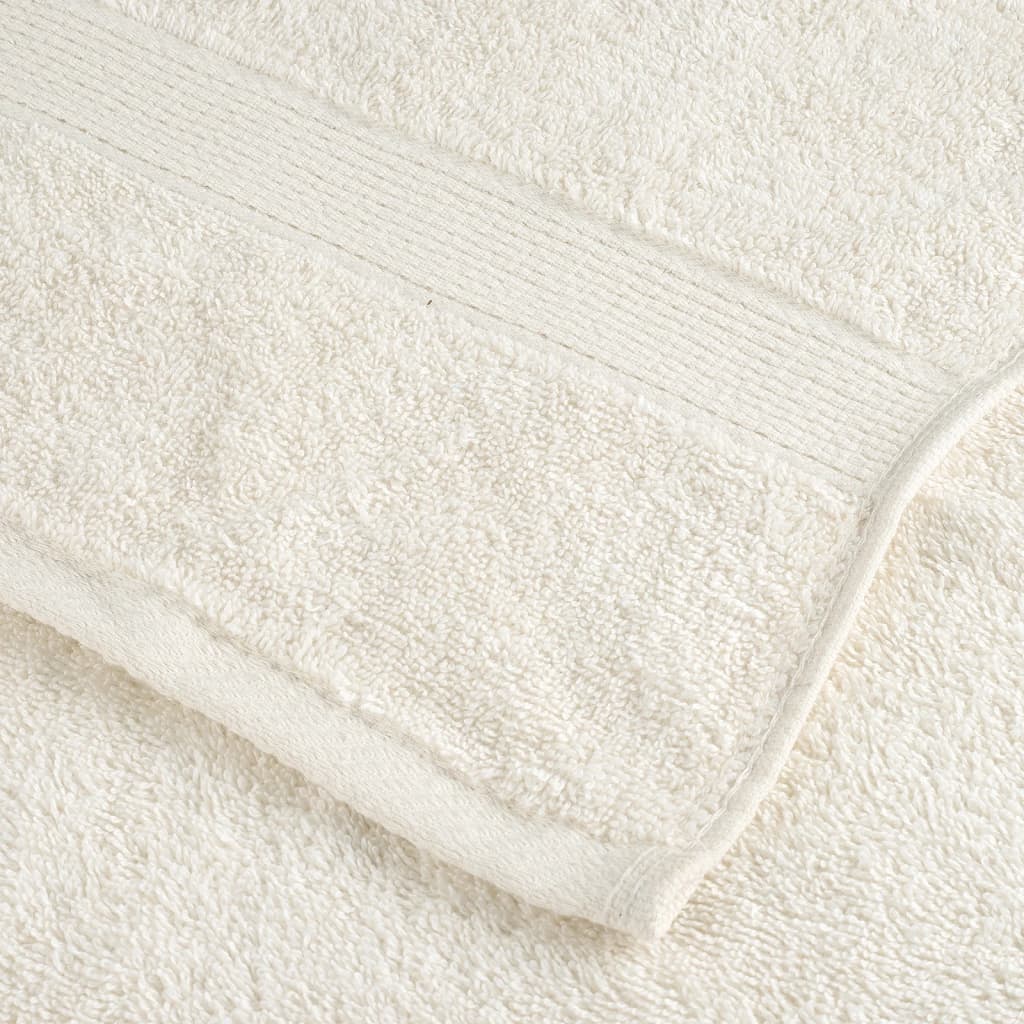 Handdoeken SOLUND 2 st 600 g/m² 50x100 cm crèmekleurig is nu te koop bij PeponiXL, paradijselijk wonen!