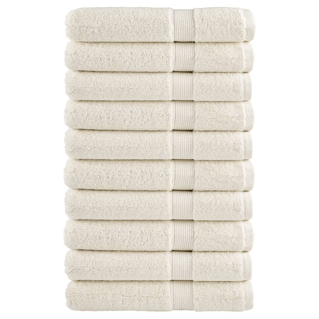 Saunadoeken SOLUND 10 st 600 g/m² 80x200 cm crèmekleurig is nu te koop bij PeponiXL, paradijselijk wonen!
