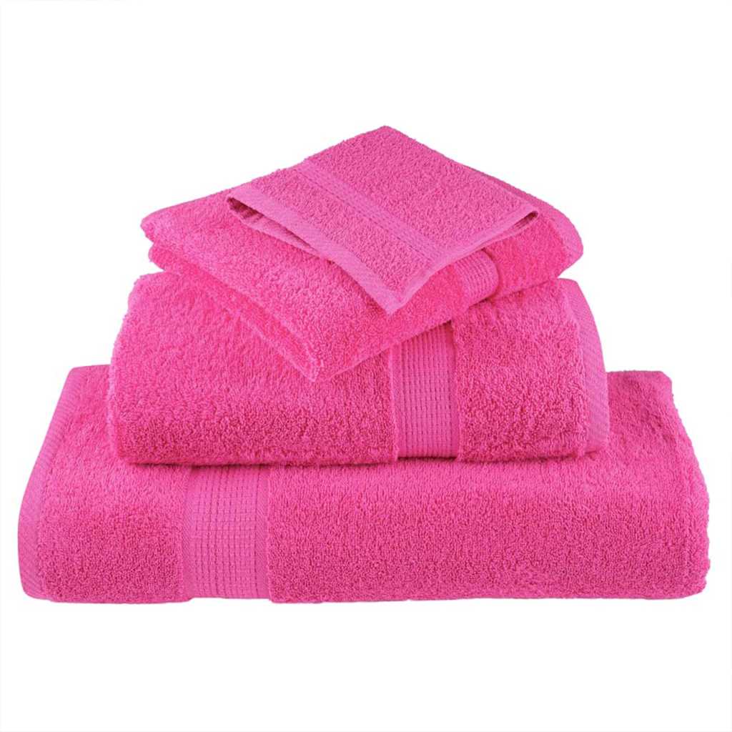 Gastendoek SOLUND 4 pcs Roze 15 x 21 cm 550 gsm is nu te koop bij PeponiXL, paradijselijk wonen!