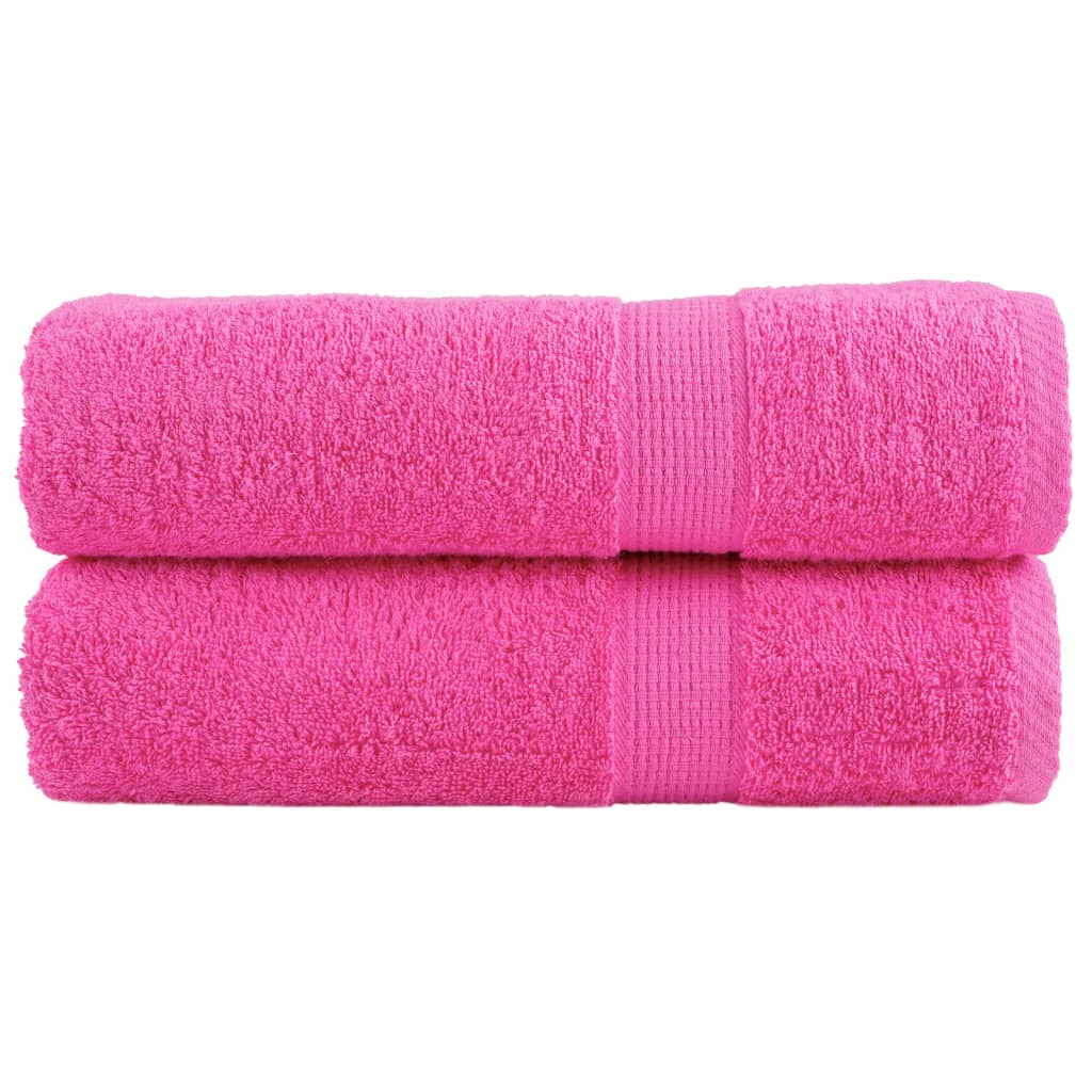 Handdoeken SOLUND 2 st 600 g/m² 50x100 cm roze is nu te koop bij PeponiXL, paradijselijk wonen!