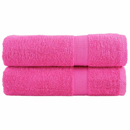 Handdoeken SOLUND 2 st 600 g/m² 50x100 cm roze is nu te koop bij PeponiXL, paradijselijk wonen!