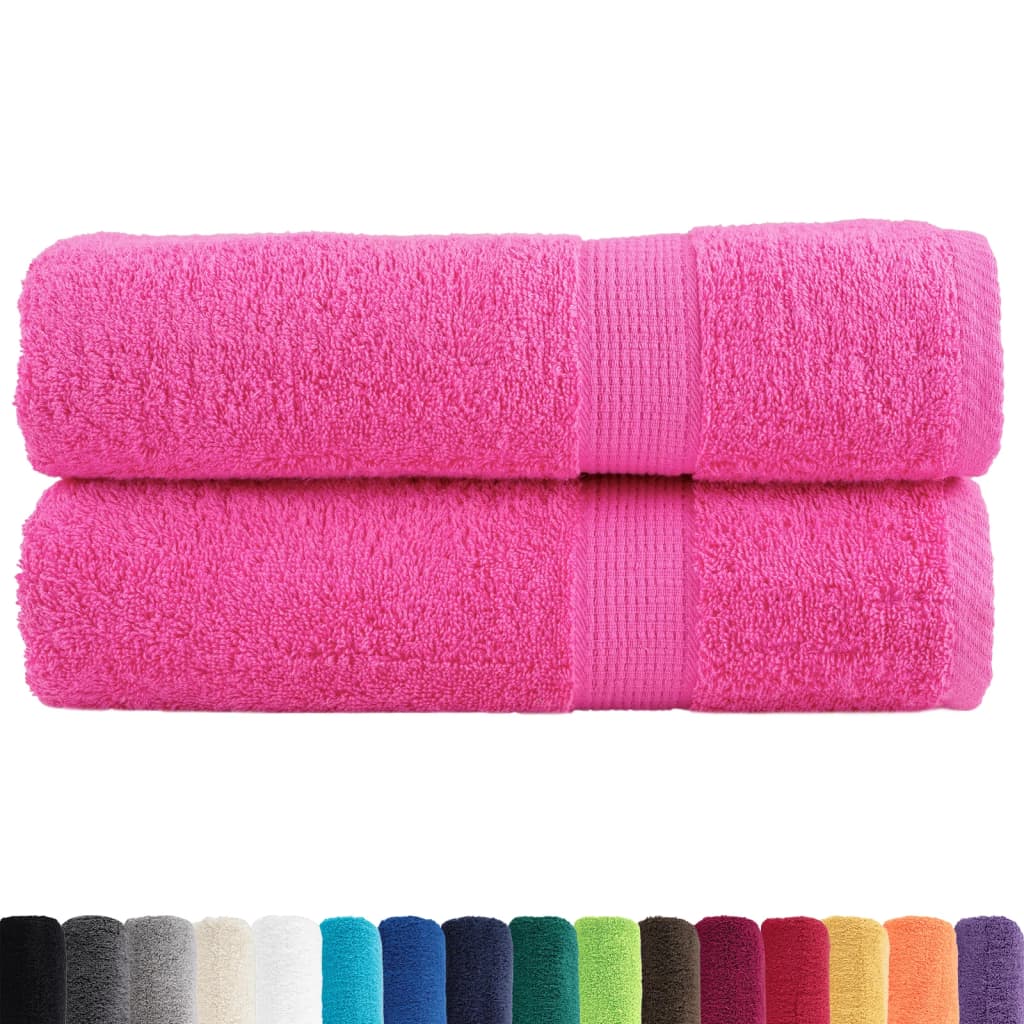 Handdoeken SOLUND 2 st 600 g/m² 50x100 cm roze is nu te koop bij PeponiXL, paradijselijk wonen!