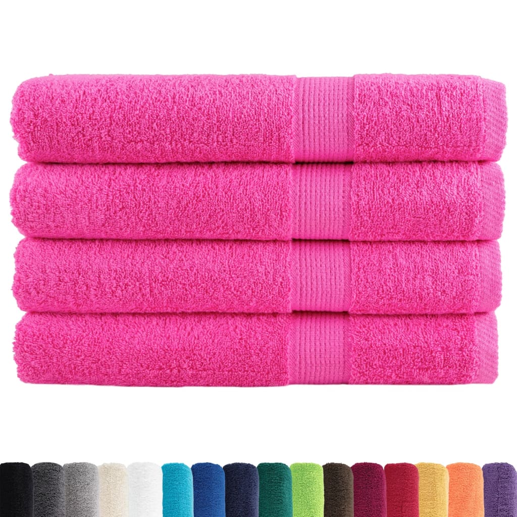 Saunadoeken SOLUND 4 st 600 g/m² 80x200 cm roze is nu te koop bij PeponiXL, paradijselijk wonen!