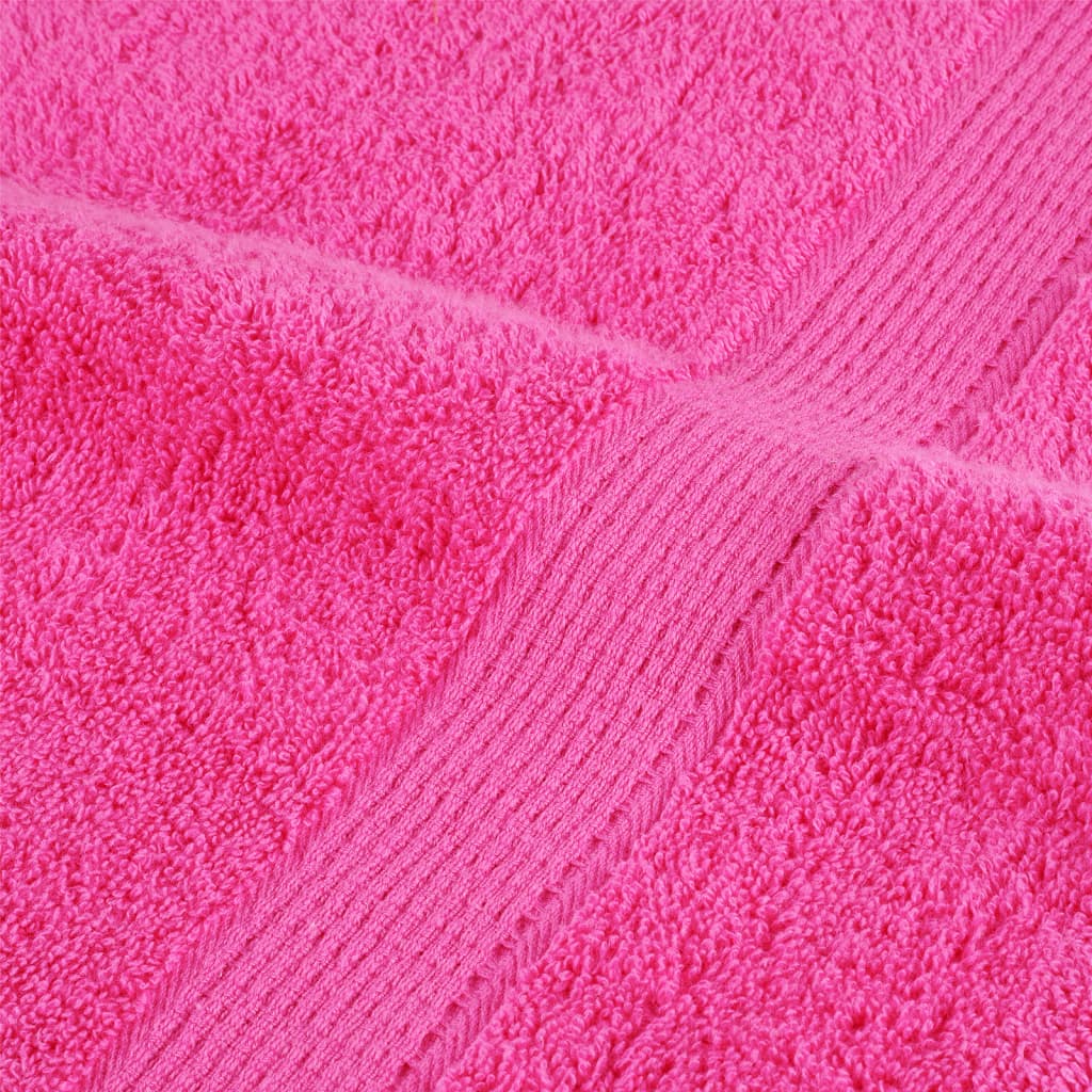 Handdoeken SOLUND 10 st 600 g/m² 100x200 cm roze is nu te koop bij PeponiXL, paradijselijk wonen!