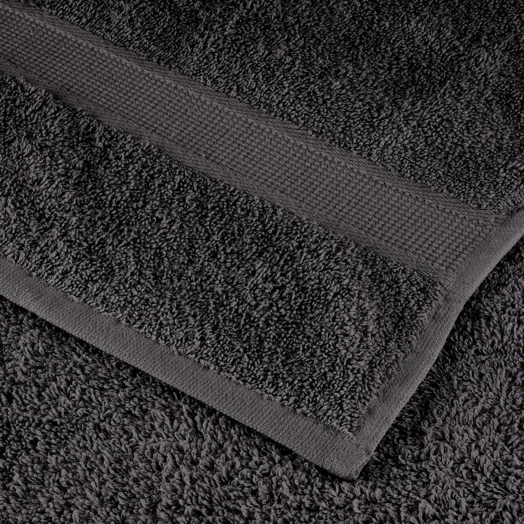 8-delige Handdoekenset SOLUND 600 g/m² antracietkleurig is nu te koop bij PeponiXL, paradijselijk wonen!