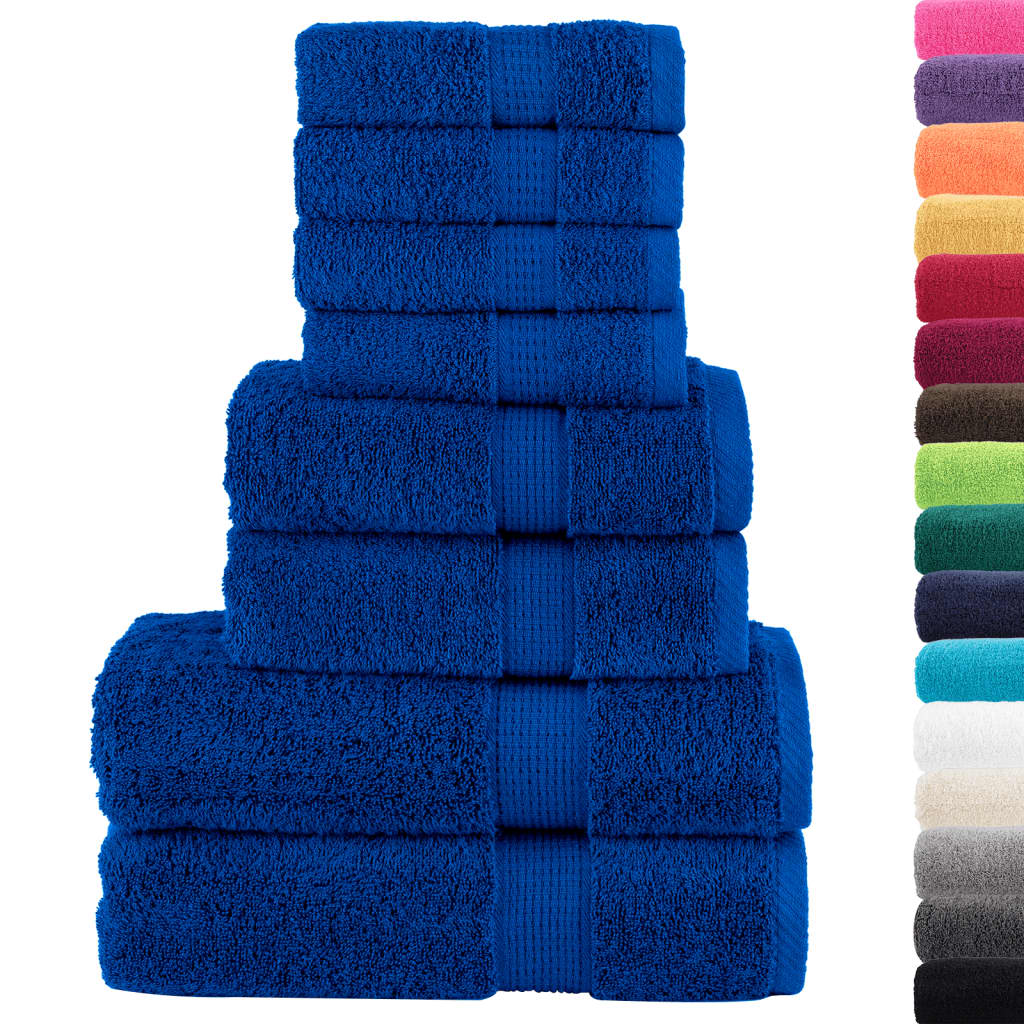 8-delige Handdoekenset SOLUND 600 g/m² blauw is nu te koop bij PeponiXL, paradijselijk wonen!