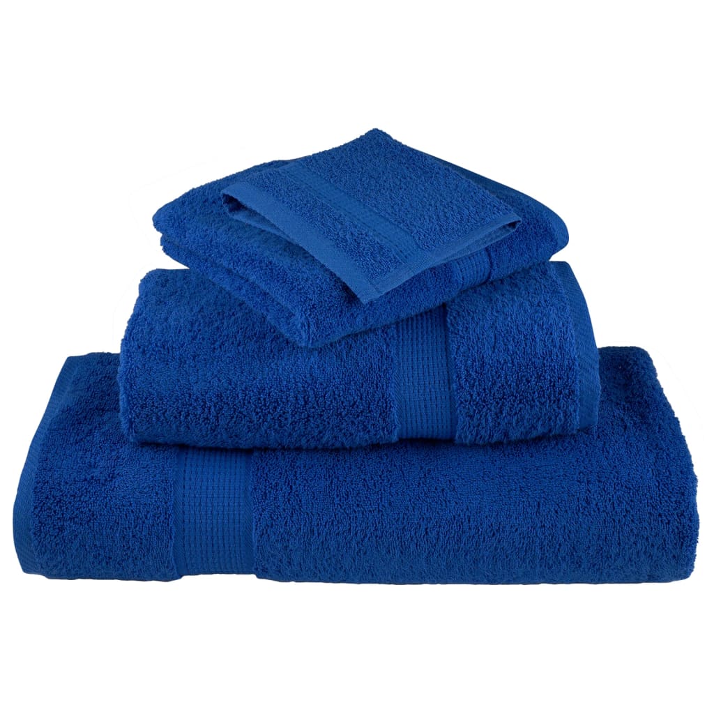 8-delige Handdoekenset SOLUND 600 g/m² blauw is nu te koop bij PeponiXL, paradijselijk wonen!