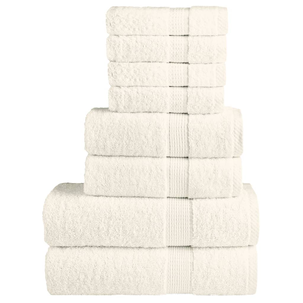 8-delige Handdoekenset SOLUND 600 g/m² crèmekleurig is nu te koop bij PeponiXL, paradijselijk wonen!
