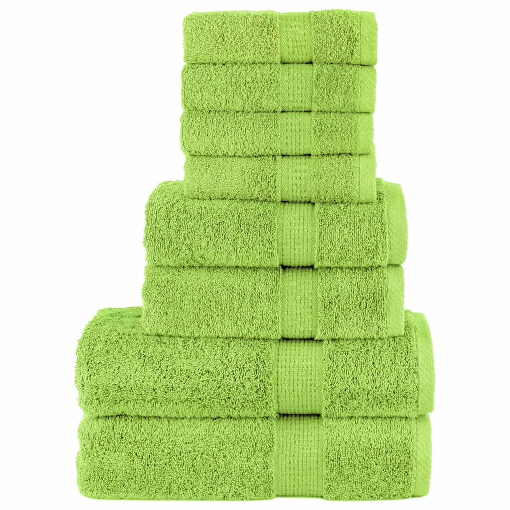 8-delige Handdoekenset SOLUND 600 g/m² appelgroen is nu te koop bij PeponiXL, paradijselijk wonen!