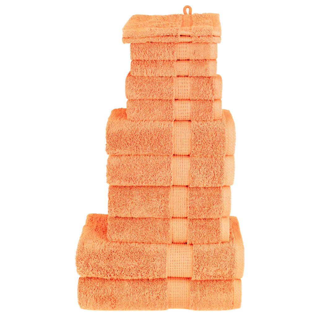 12-delige Handdoekenset SOLUND 600 g/m² oranje is nu te koop bij PeponiXL, paradijselijk wonen!