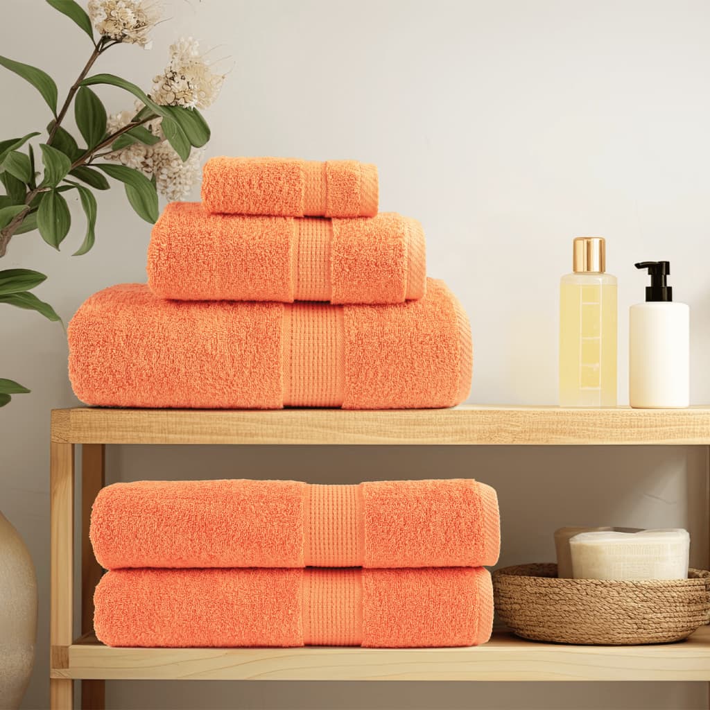 12-delige Handdoekenset SOLUND 600 g/m² oranje is nu te koop bij PeponiXL, paradijselijk wonen!