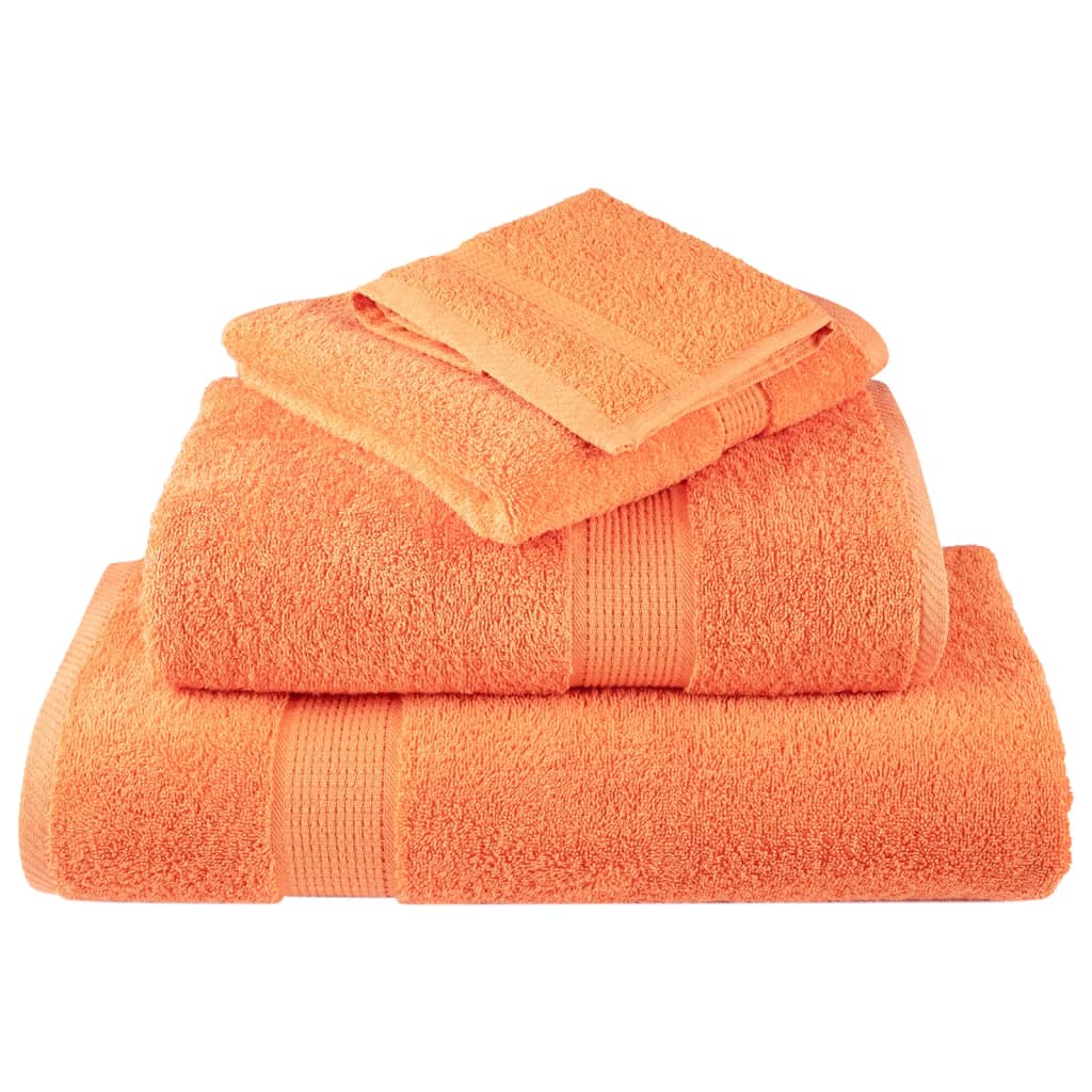 12-delige Handdoekenset SOLUND 600 g/m² oranje is nu te koop bij PeponiXL, paradijselijk wonen!