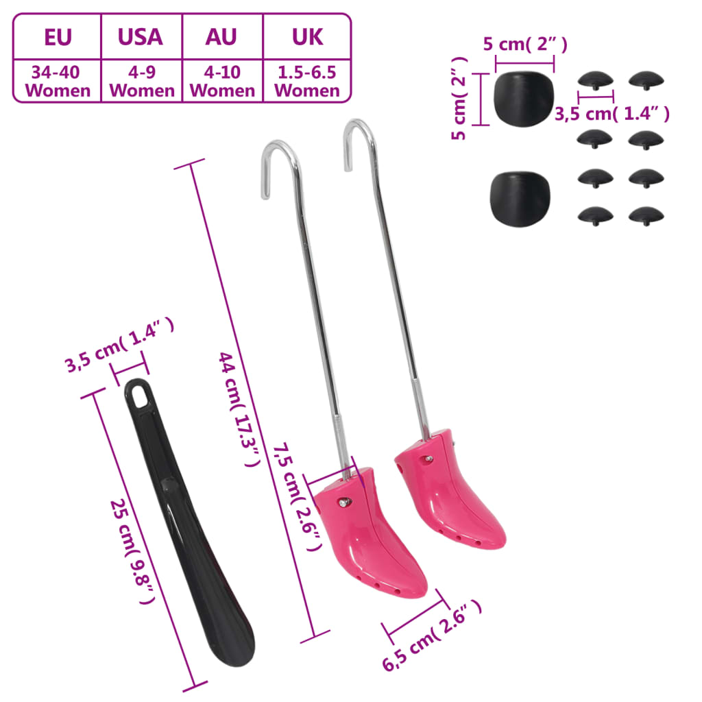 Schoenspanners met schoenlepel EU 34-40 kunststof roze is nu te koop bij PeponiXL, paradijselijk wonen!