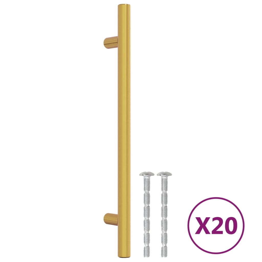 Handvatten 20 st 160 mm roestvrij staal goudkleurig is nu te koop bij PeponiXL, paradijselijk wonen!