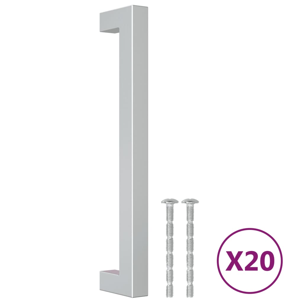 Handvatten 20 st 160 mm roestvrij staal zilverkleurig is nu te koop bij PeponiXL, paradijselijk wonen!