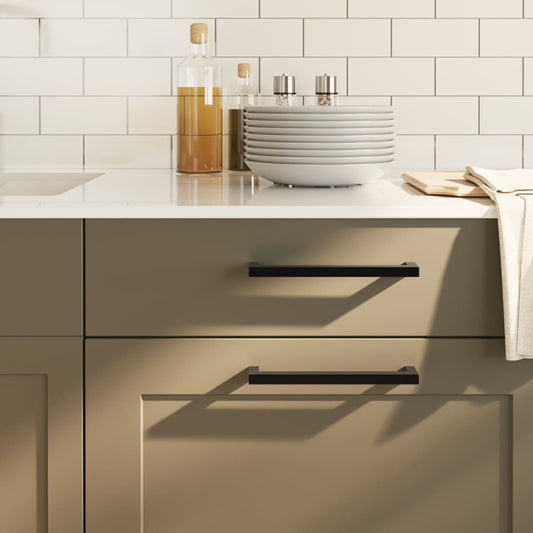 Handvatten 20 st 192 mm roestvrij staal zwart is nu te koop bij PeponiXL, paradijselijk wonen!