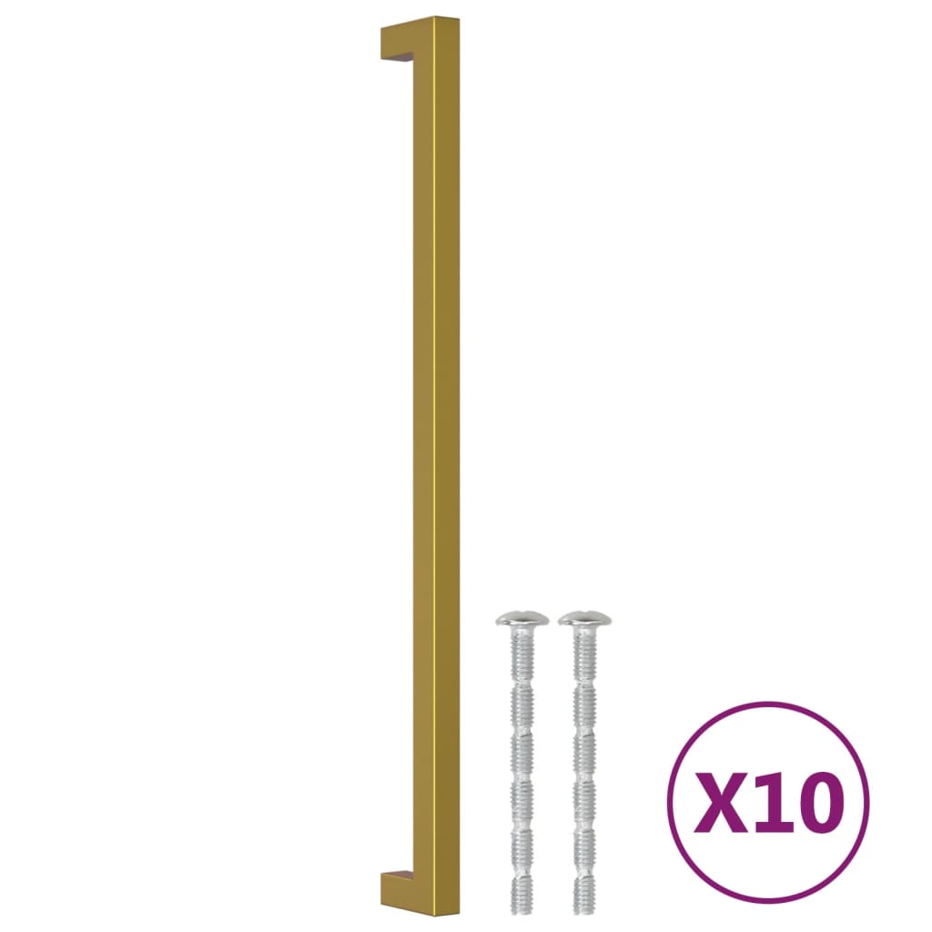 Handvatten 10 st 320 mm roestvrij staal goudkleurig is nu te koop bij PeponiXL, paradijselijk wonen!