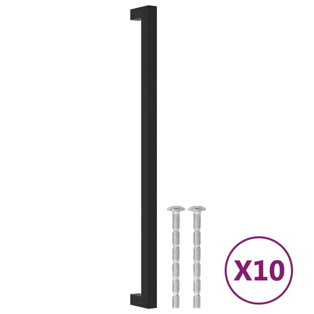 Handvatten 10 st 320 mm roestvrij staal zwart is nu te koop bij PeponiXL, paradijselijk wonen!