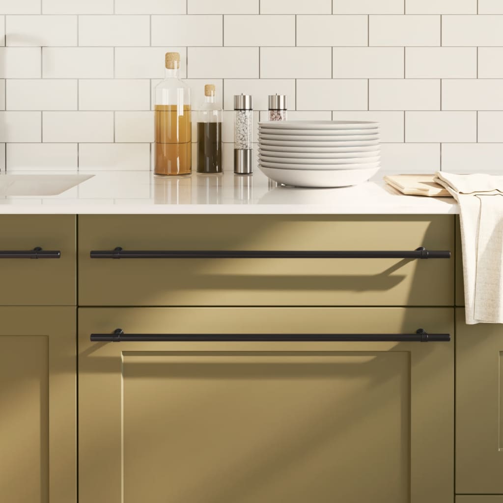 Handvatten 20 st 480 mm roestvrij staal zwart is nu te koop bij PeponiXL, paradijselijk wonen!