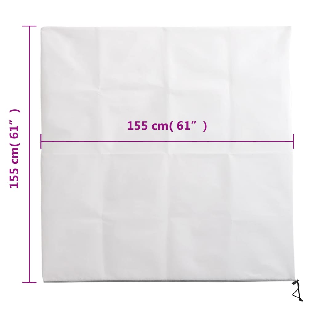 Plantenhoezen met ritssluiting 2 st 70 g/m² 1,55x1,55 m is nu te koop bij PeponiXL, paradijselijk wonen!