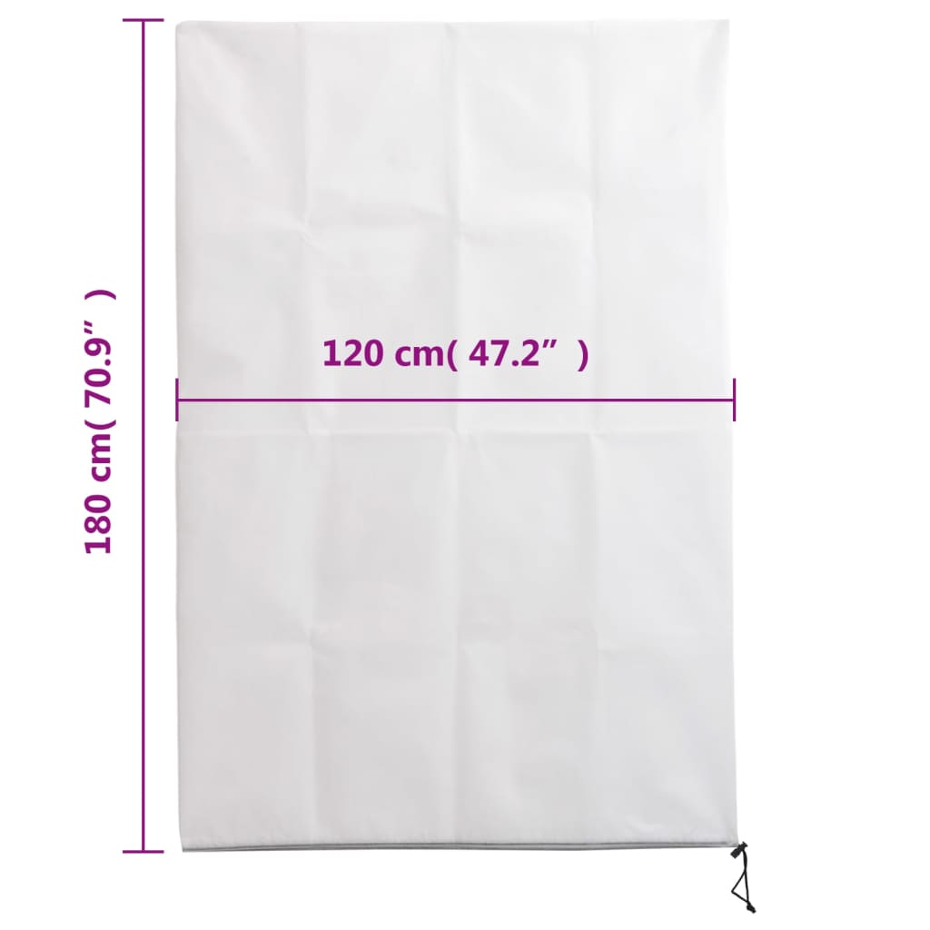 Plantenhoezen met ritssluiting 2 st 70 g/m² 1,2x1,8 m is nu te koop bij PeponiXL, paradijselijk wonen!