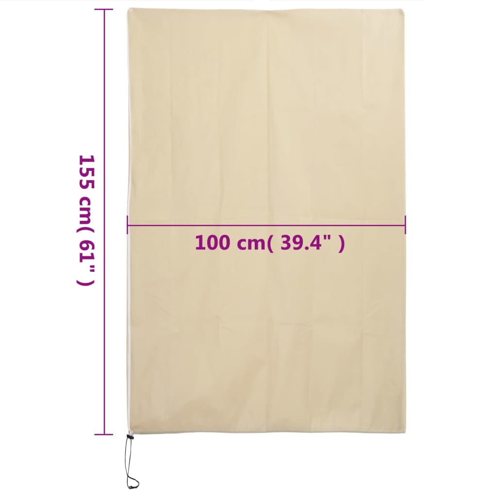Plantenhoezen met ritssluiting 2 st 70 g/m² 1x1,55 m is nu te koop bij PeponiXL, paradijselijk wonen!