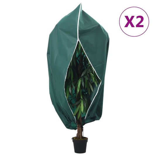 Plantenhoezen met ritssluiting 2 st 70 g/m² 1,2x1,8 m is nu te koop bij PeponiXL, paradijselijk wonen!