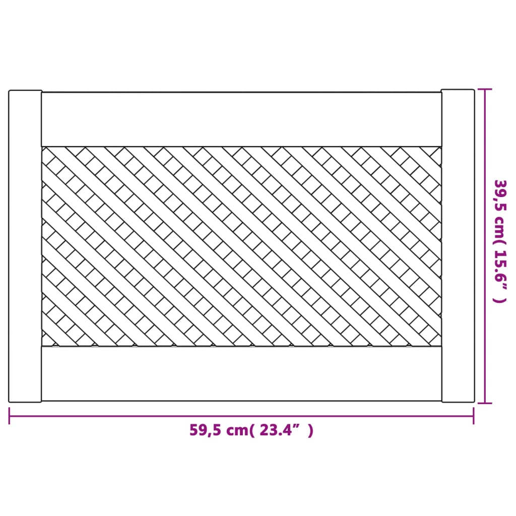 Kastdeuren met latwerk 2 st 59,5x39,5 cm massief grenenhout is nu te koop bij PeponiXL, paradijselijk wonen!
