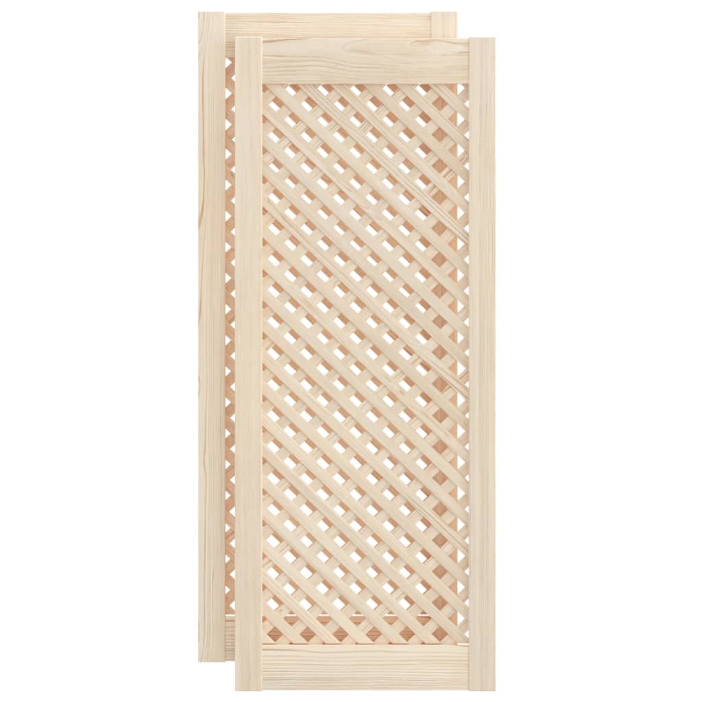 Kastdeuren met latwerk 2 st 39,5x99 cm massief grenenhout is nu te koop bij PeponiXL, paradijselijk wonen!