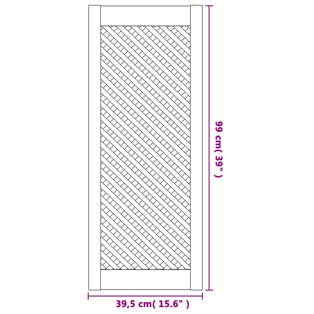 Kastdeuren met latwerk 2 st 39,5x99 cm massief grenenhout is nu te koop bij PeponiXL, paradijselijk wonen!