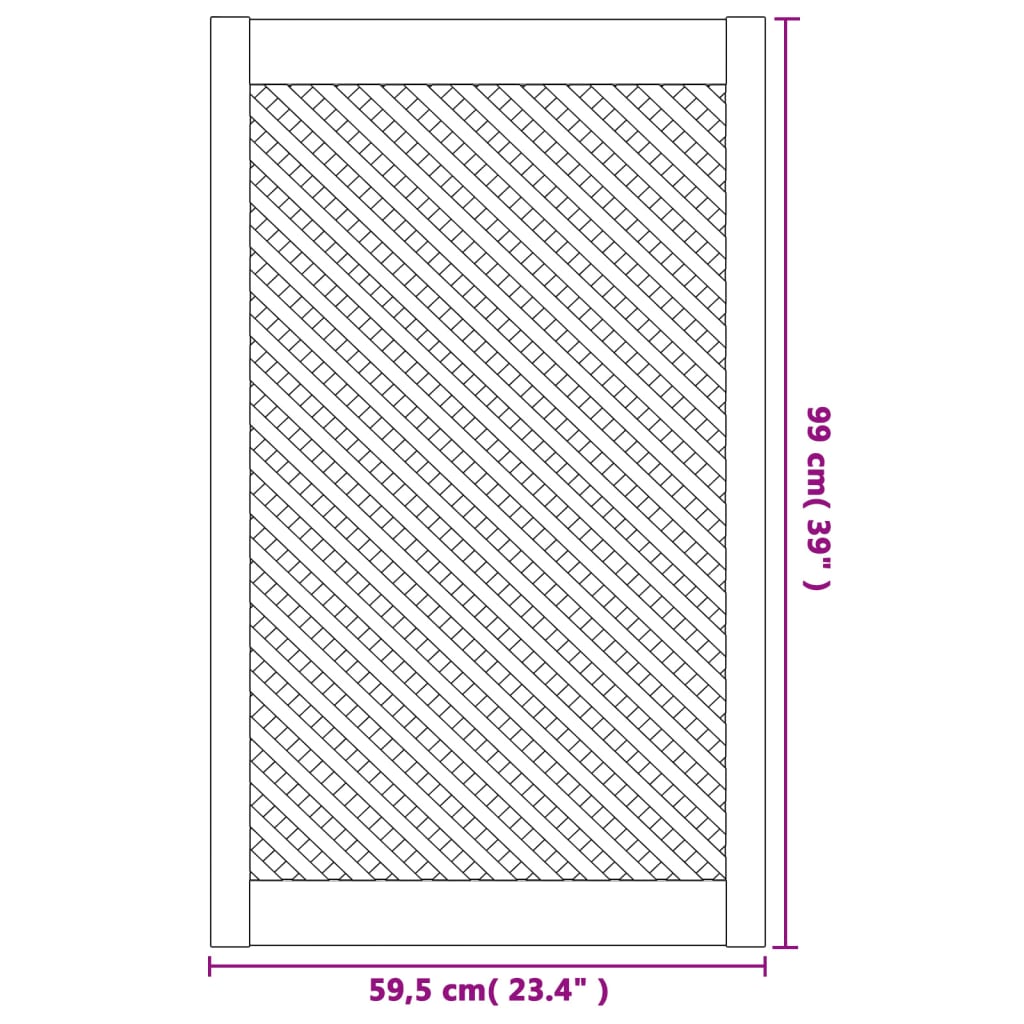 Kastdeuren met latwerk 2 st 59,5x99 cm massief grenenhout is nu te koop bij PeponiXL, paradijselijk wonen!