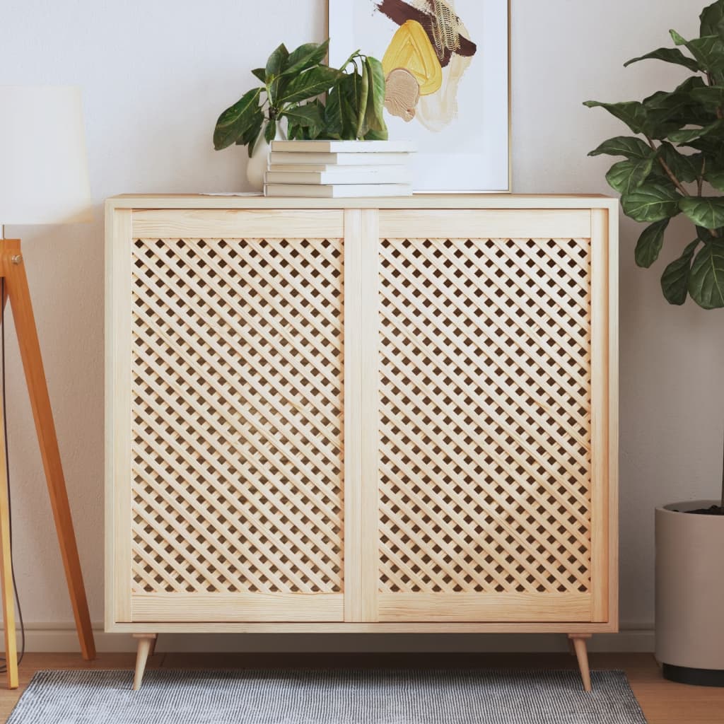 Kastdeuren met latwerk 2 st 59,5x99 cm massief grenenhout is nu te koop bij PeponiXL, paradijselijk wonen!