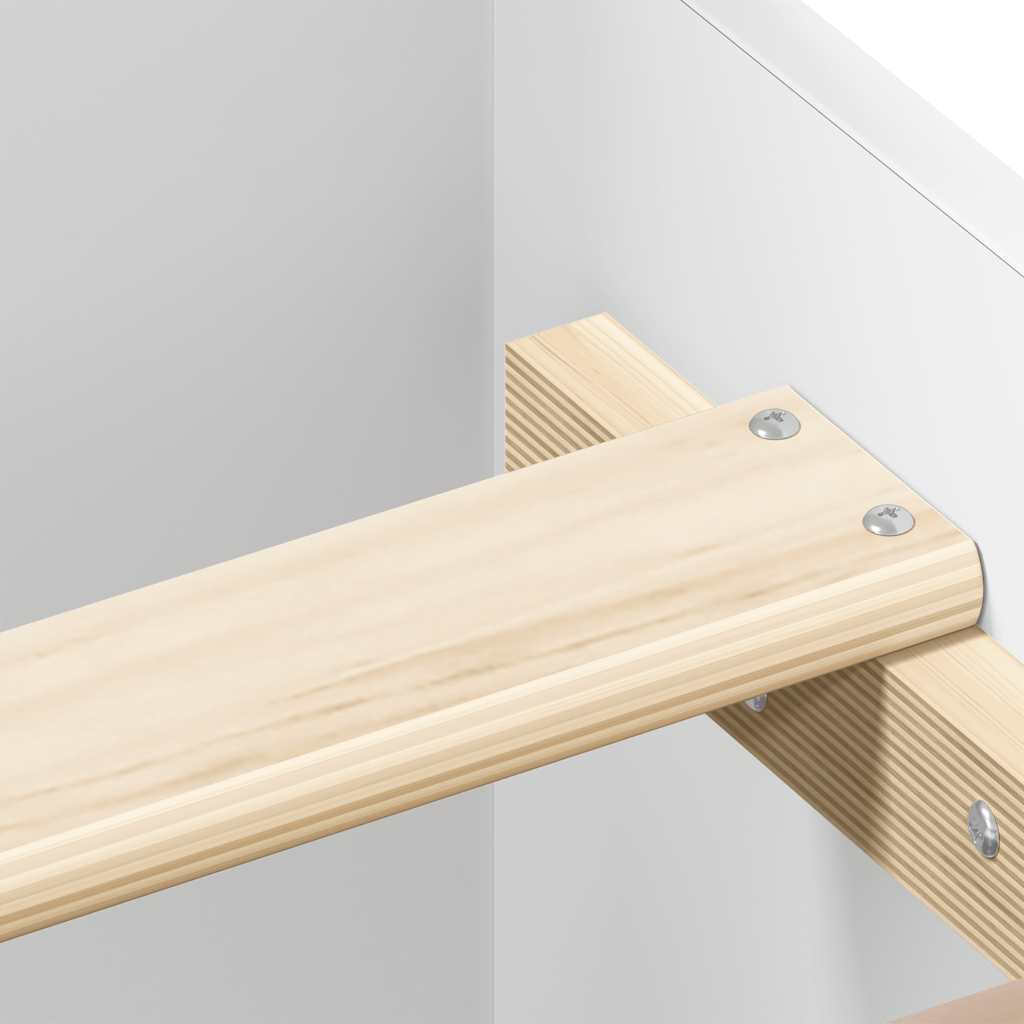 Bedframe met hoofd- en voeteneinde wit 140x200 cm is nu te koop bij PeponiXL, paradijselijk wonen!
