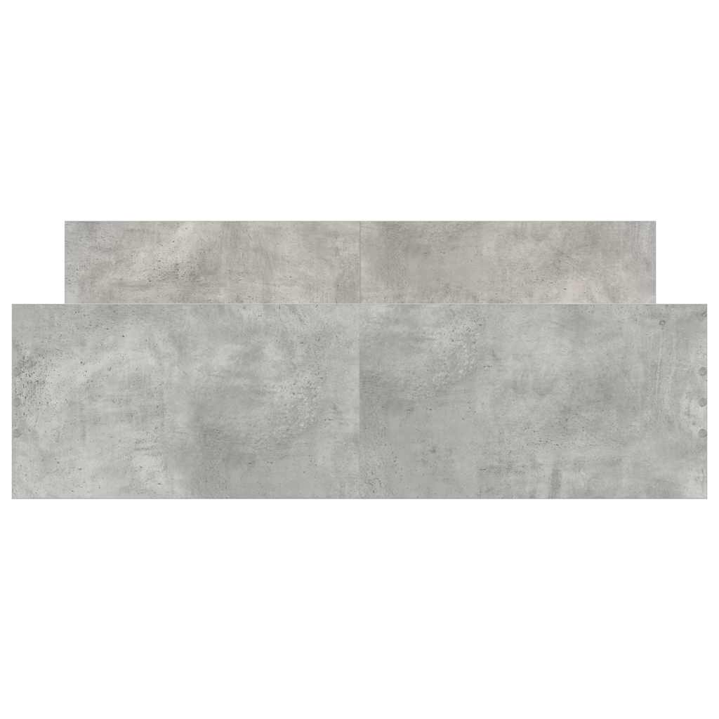 Bedframe met hoofd- en voeteneinde betongrijs 140x200 cm is nu te koop bij PeponiXL, paradijselijk wonen!