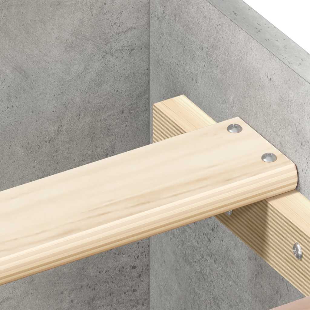 Bedframe met hoofd- en voeteneinde betongrijs 140x200 cm is nu te koop bij PeponiXL, paradijselijk wonen!