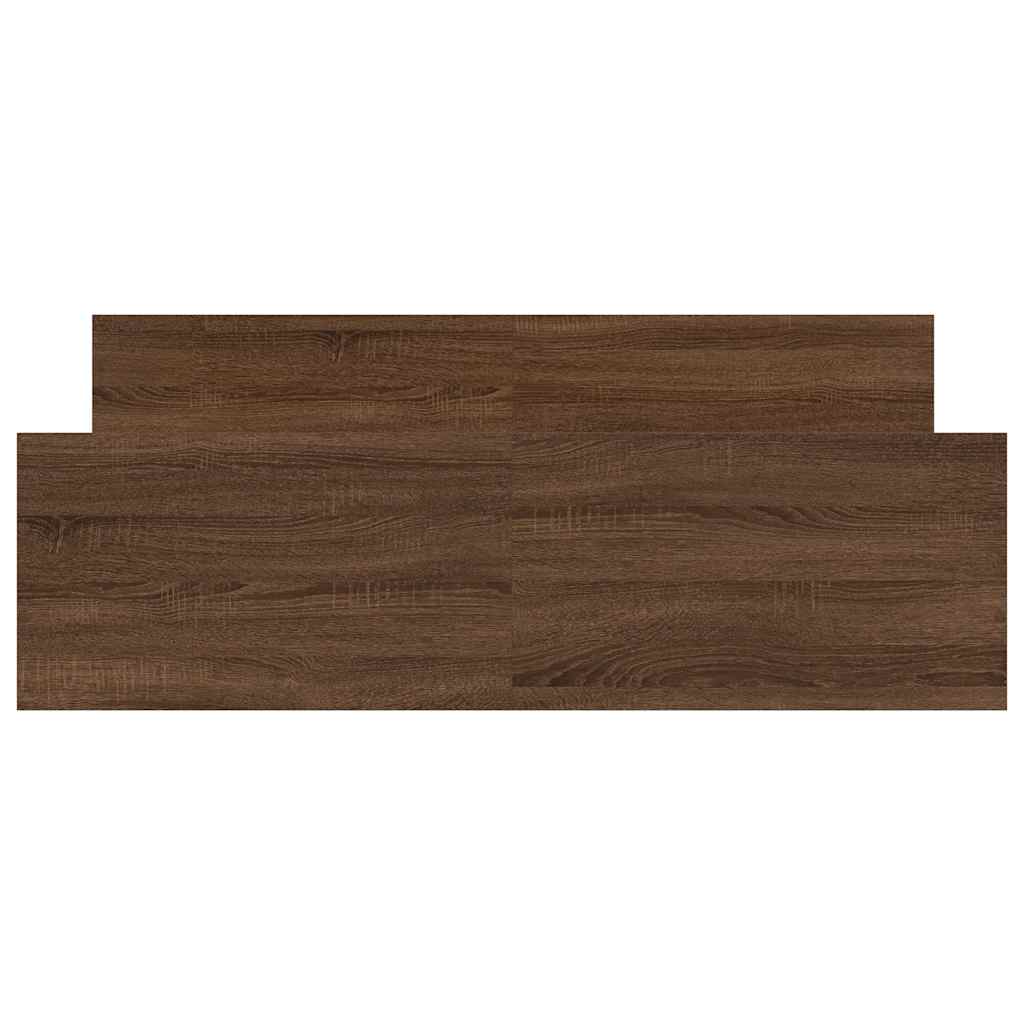 Bedframe hoofd- en voeteneinde bruin eikenkleur 140x200 cm is nu te koop bij PeponiXL, paradijselijk wonen!