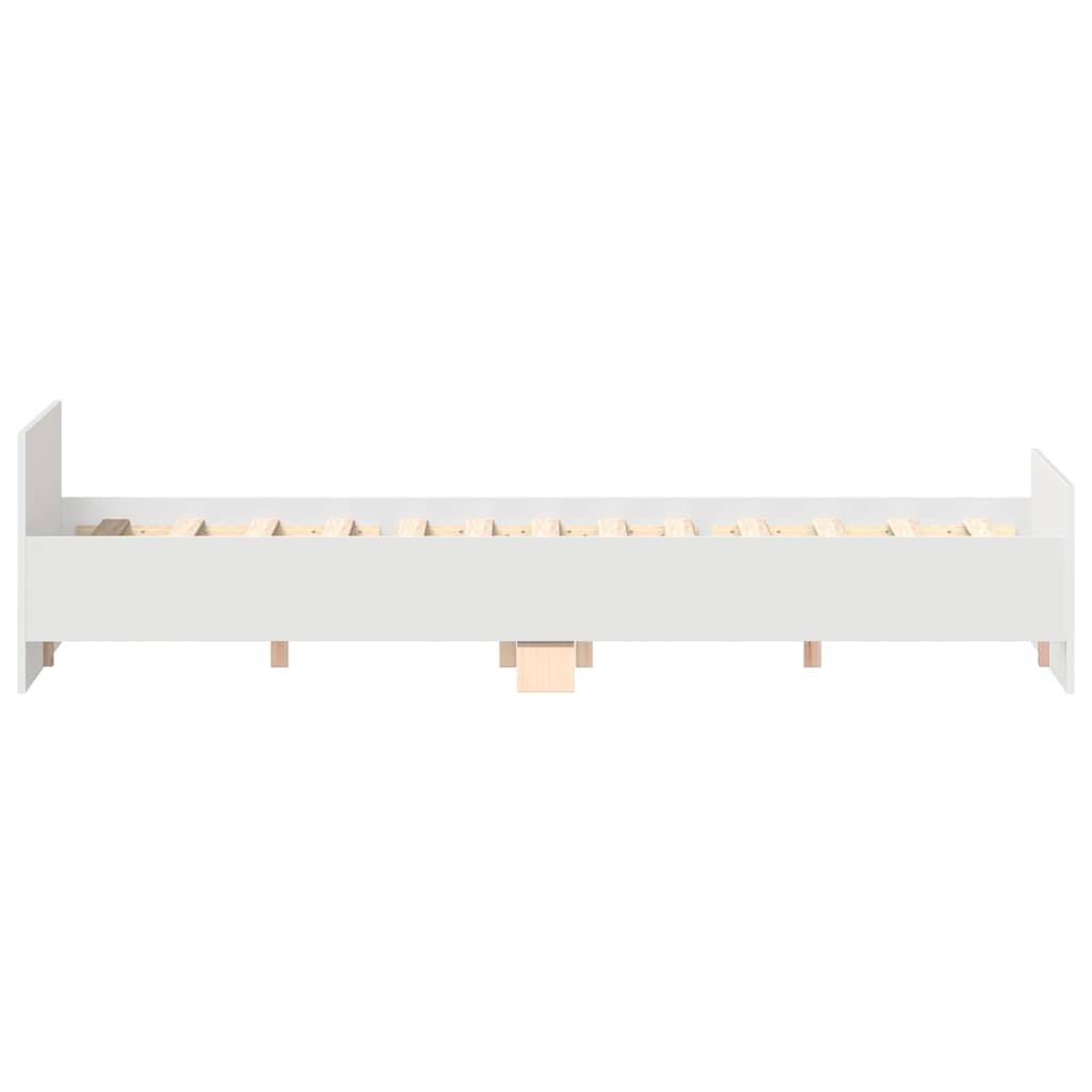 Bedframe met hoofd- en voeteneinde wit 150x200 cm is nu te koop bij PeponiXL, paradijselijk wonen!