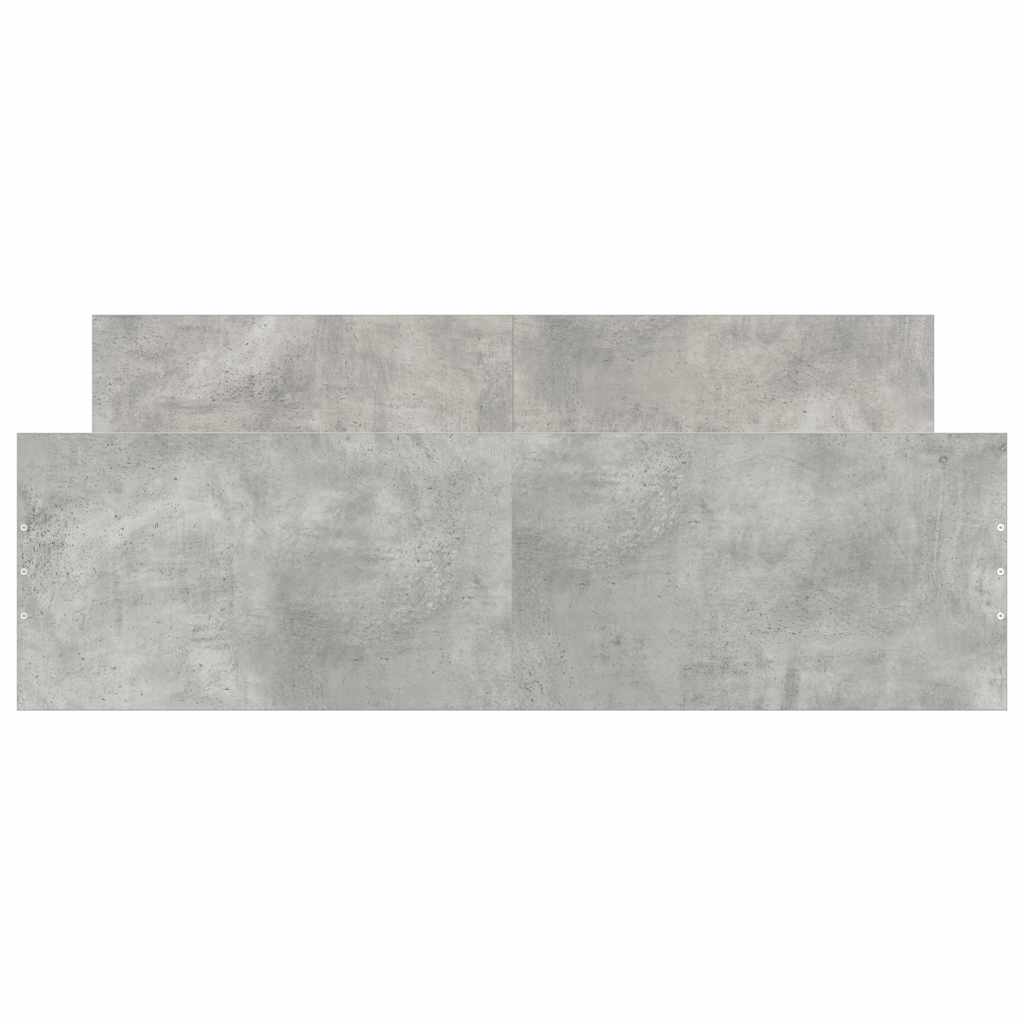 Bedframe met hoofd- en voeteneinde betongrijs 150x200 cm is nu te koop bij PeponiXL, paradijselijk wonen!