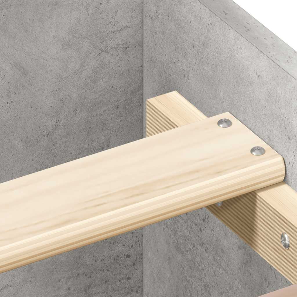 Bedframe met hoofd- en voeteneinde betongrijs 150x200 cm is nu te koop bij PeponiXL, paradijselijk wonen!