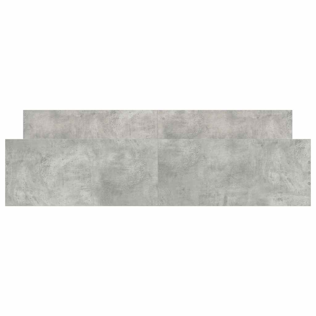 Bedframe met hoofd- en voeteneinde betongrijs 160x200 cm is nu te koop bij PeponiXL, paradijselijk wonen!
