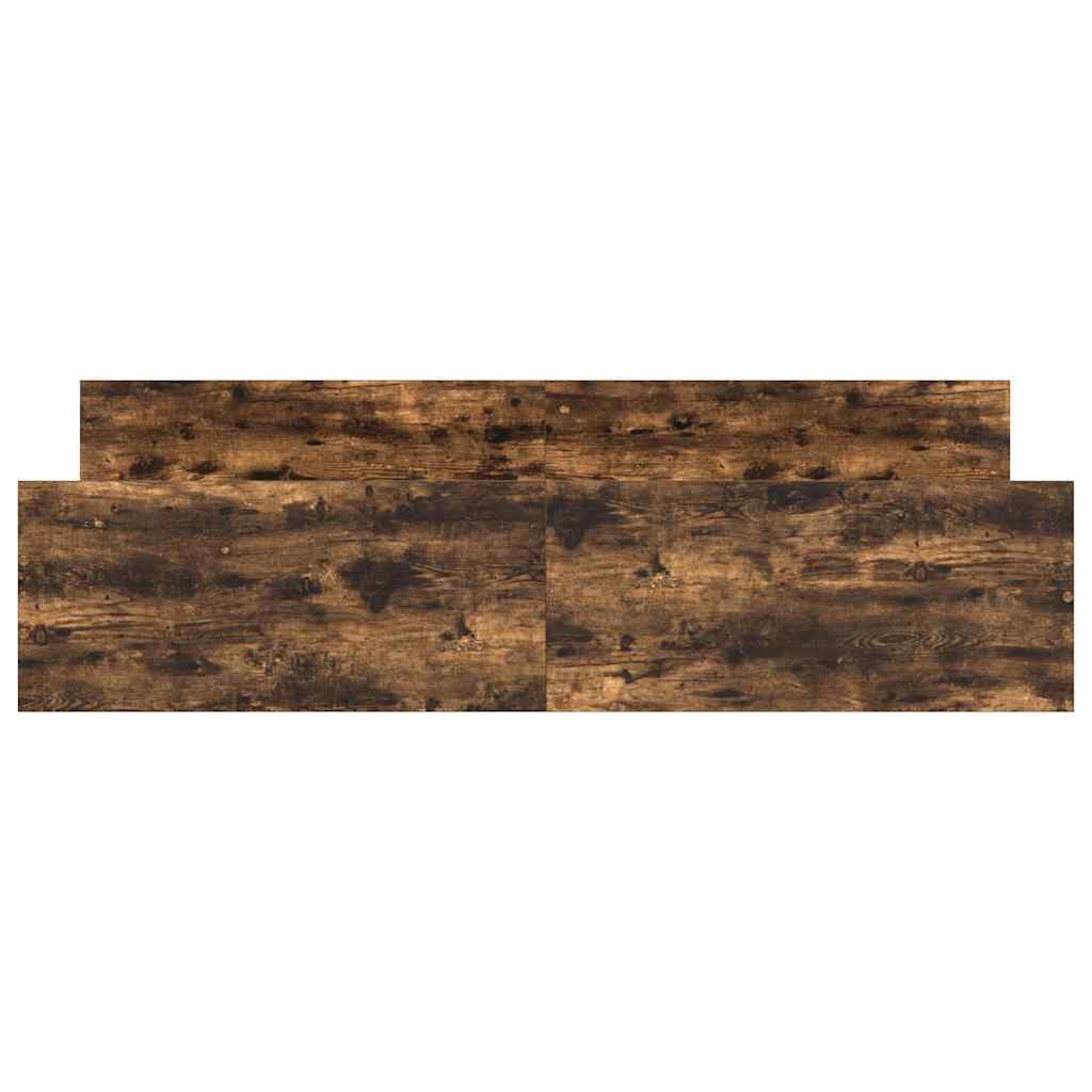 Bedframe met hoofd- en voeteneinde gerookt eiken 160x200 cm is nu te koop bij PeponiXL, paradijselijk wonen!