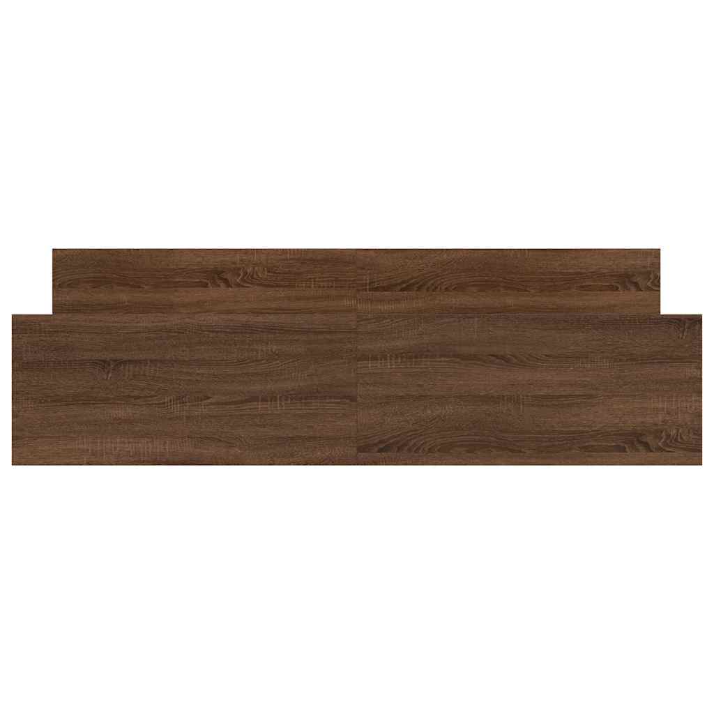 Bedframe hoofd- en voeteneinde bruin eikenkleur 160x200 cm is nu te koop bij PeponiXL, paradijselijk wonen!