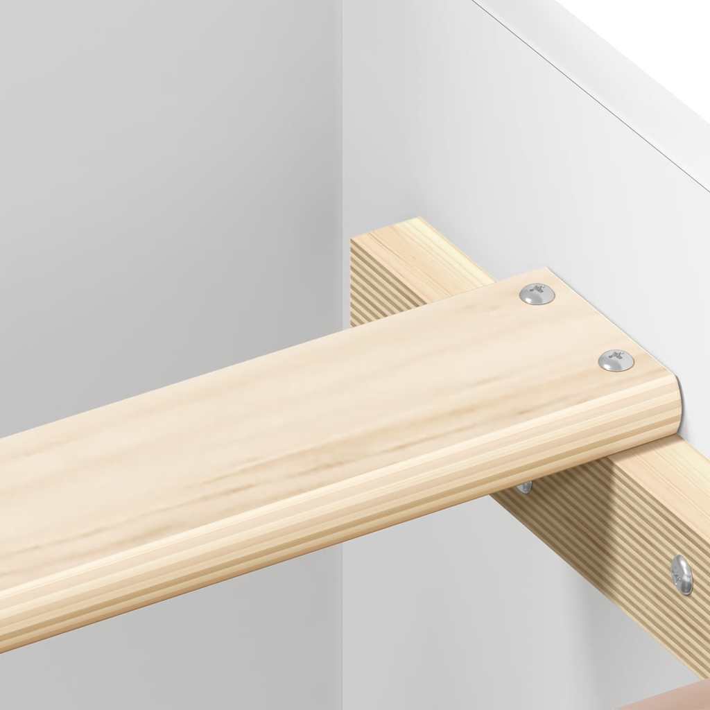 Bedframe met hoofd- en voeteneinde wit 180x200 cm is nu te koop bij PeponiXL, paradijselijk wonen!