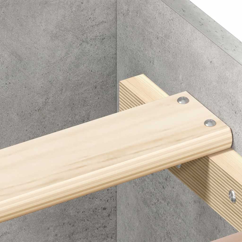 Bedframe met hoofd- en voeteneinde betongrijs 135x190 cm is nu te koop bij PeponiXL, paradijselijk wonen!