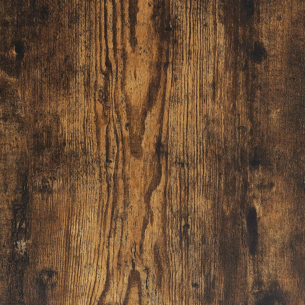 Bedframe met hoofd- en voeteneinde gerookt eiken 135x190 cm is nu te koop bij PeponiXL, paradijselijk wonen!