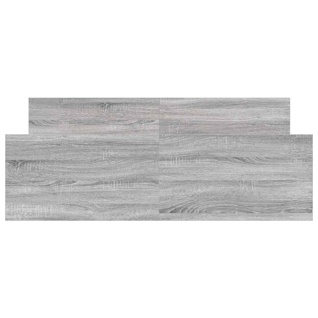 Bedframe met hoofd- en voeteneinde grijs sonoma 135x190 cm is nu te koop bij PeponiXL, paradijselijk wonen!
