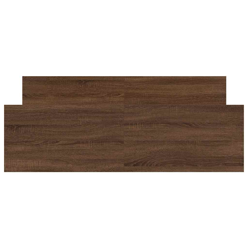 Bedframe hoofd- en voeteneinde bruin eikenkleur 135x190 cm is nu te koop bij PeponiXL, paradijselijk wonen!