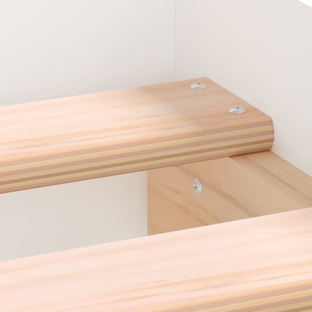 Bedframe met hoofd- en voeteneinde wit 100x200 cm is nu te koop bij PeponiXL, paradijselijk wonen!